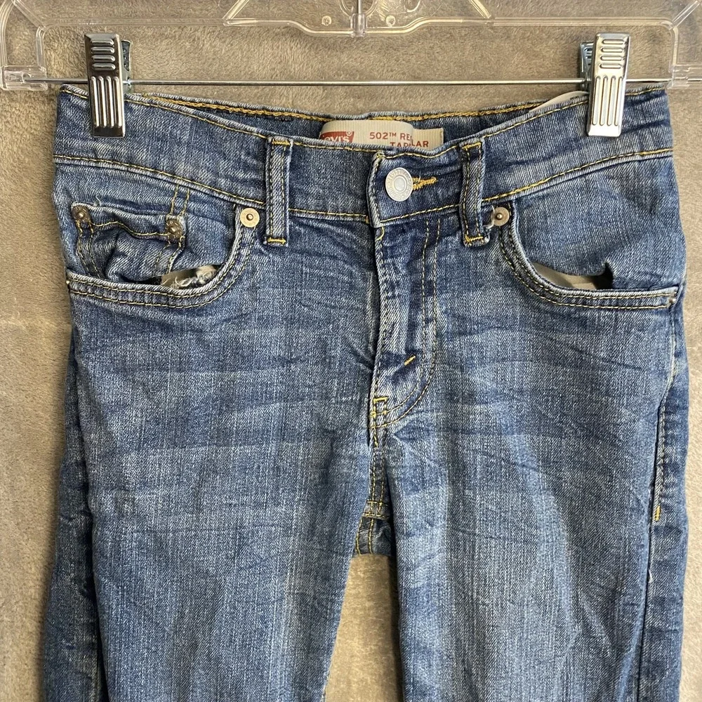 Levi's 502 Regular Taper Jeans 10 Blue Denim